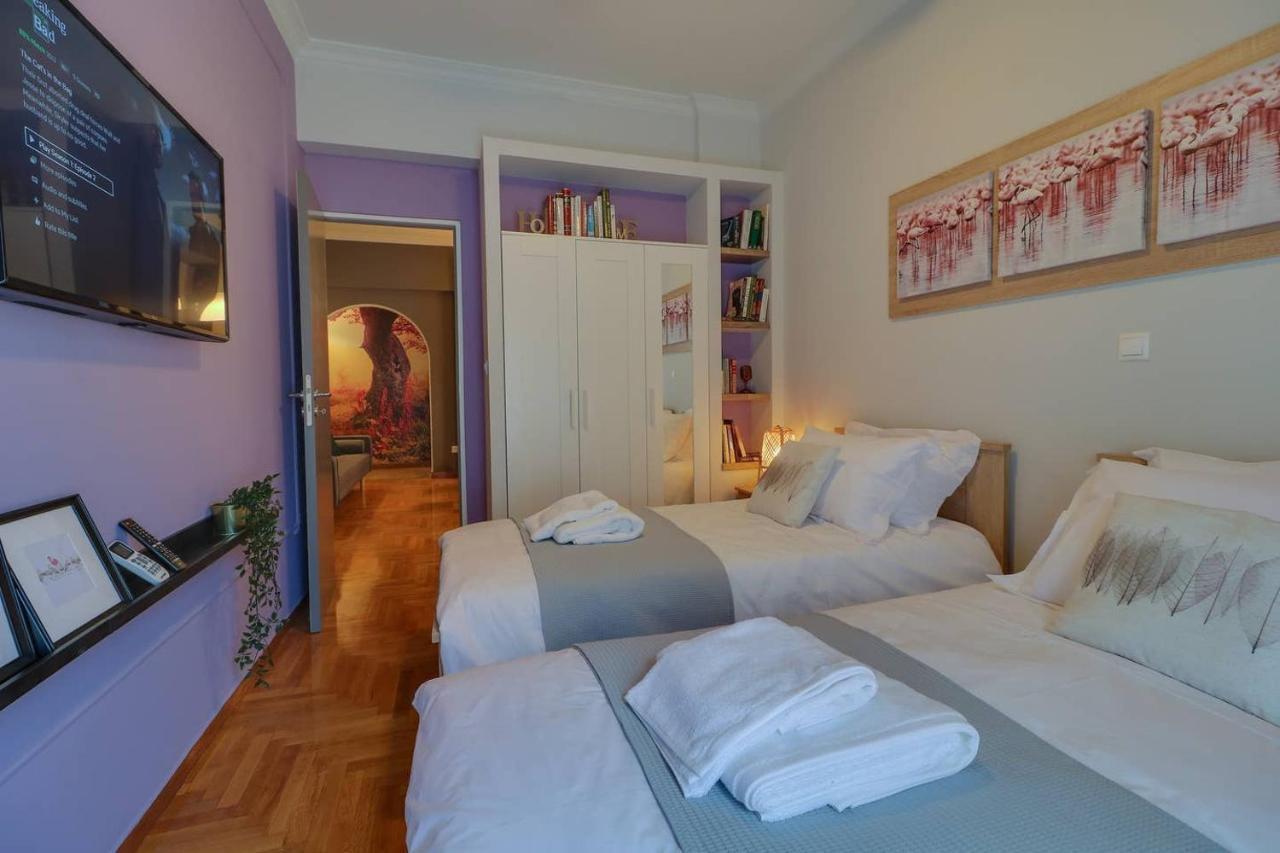 Victoria 5star / 5BR BigApt / Sauna / 2min to metro Atene Esterno foto