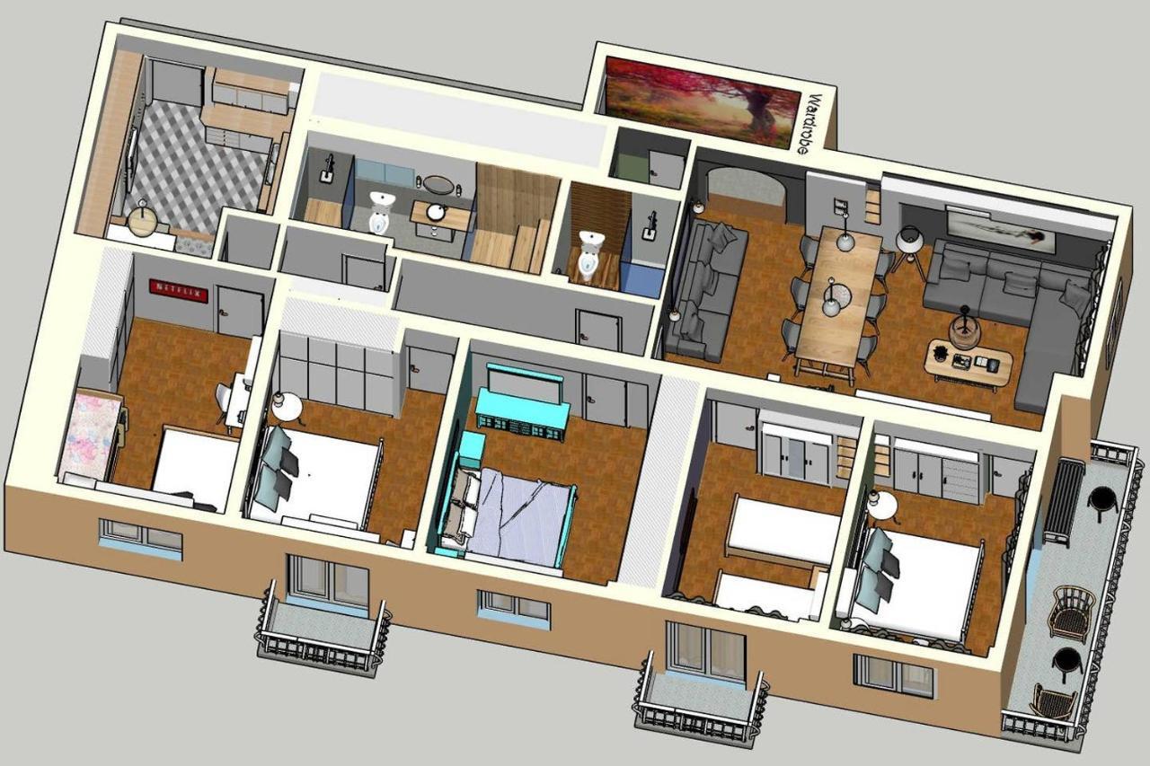 Victoria 5star / 5BR BigApt / Sauna / 2min to metro Atene Esterno foto