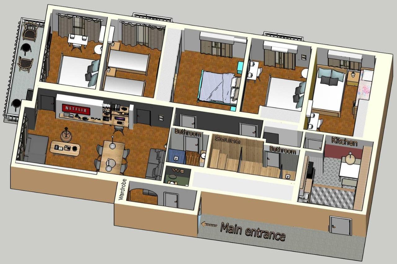 Victoria 5star / 5BR BigApt / Sauna / 2min to metro Atene Esterno foto